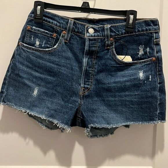 Levi’s Premium 501 ORIGINAL FIT HIGH RISE WOMEN'S SHORTS - Picture 1 of 14